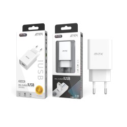ADAPTADOR DE CARGA CON 1 USB 2.4A MTK BLANCO ADAPTADOR DE CARGA CON 1 USB 2.4A MTK BLANCO